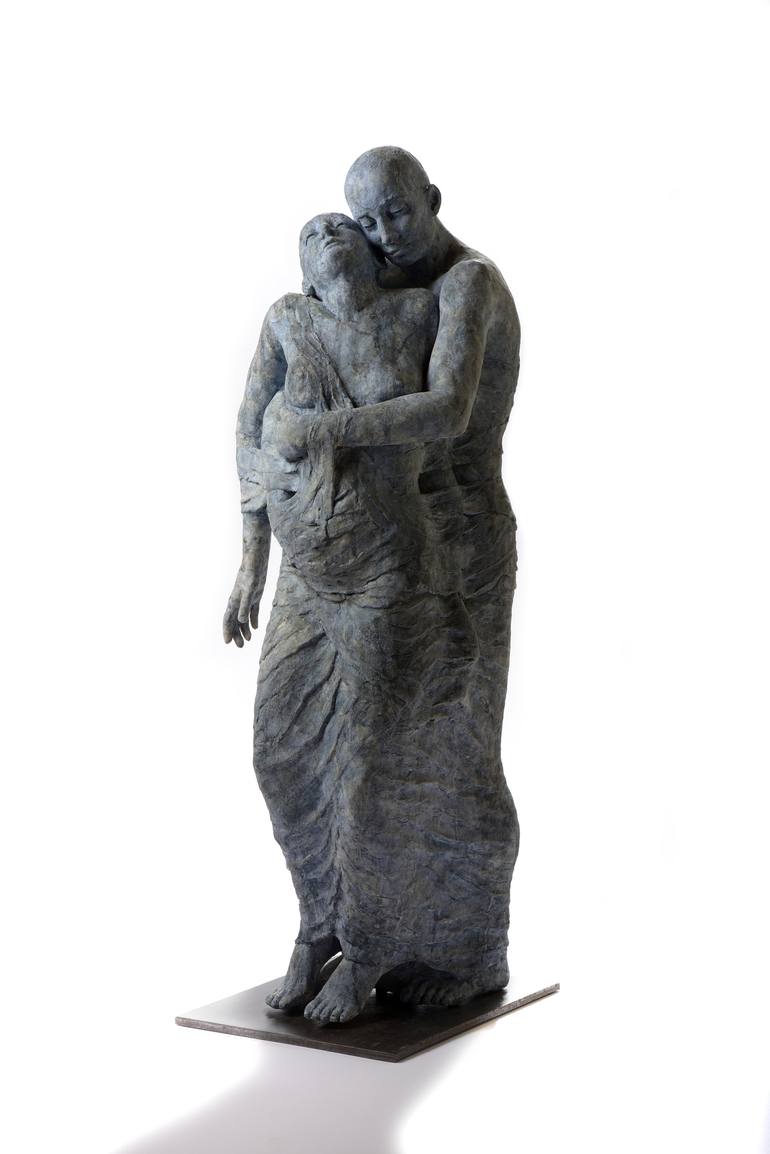 Original Expressionism Love Sculpture by Patricia Denimal