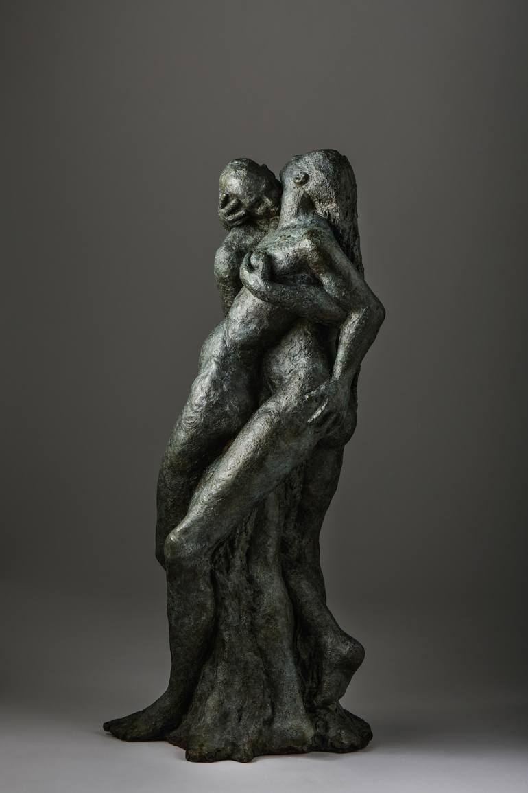 Original Figurative Erotic Sculpture by Patricia Denimal