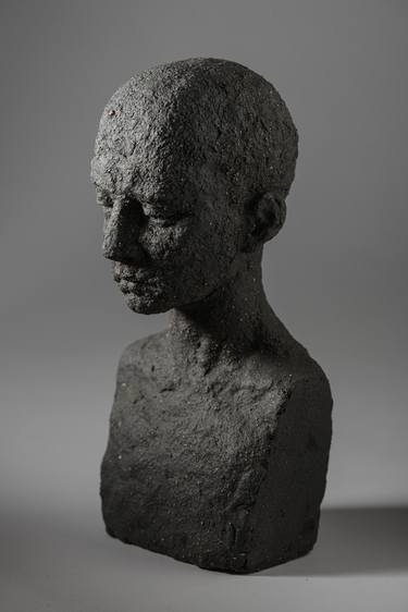 Original Figurative Portrait Sculpture by Patricia Denimal