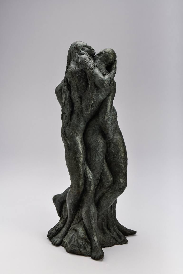 Original Figurative Erotic Sculpture by Patricia Denimal