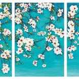 Almond Blossom Triptych by Nicola Mountney