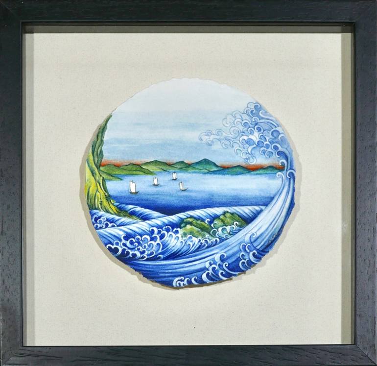 Original Seascape Painting by Nicola Mountney