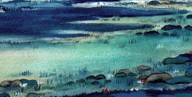 Original Impressionism Nature Painting by Nicola Mountney
