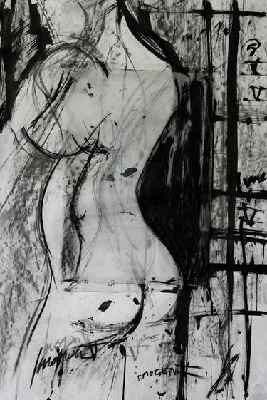 Print of Abstract Nude Drawings by Terence Stevens-Prior