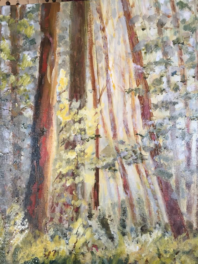 Original Impressionism Landscape Painting by Joan Adam