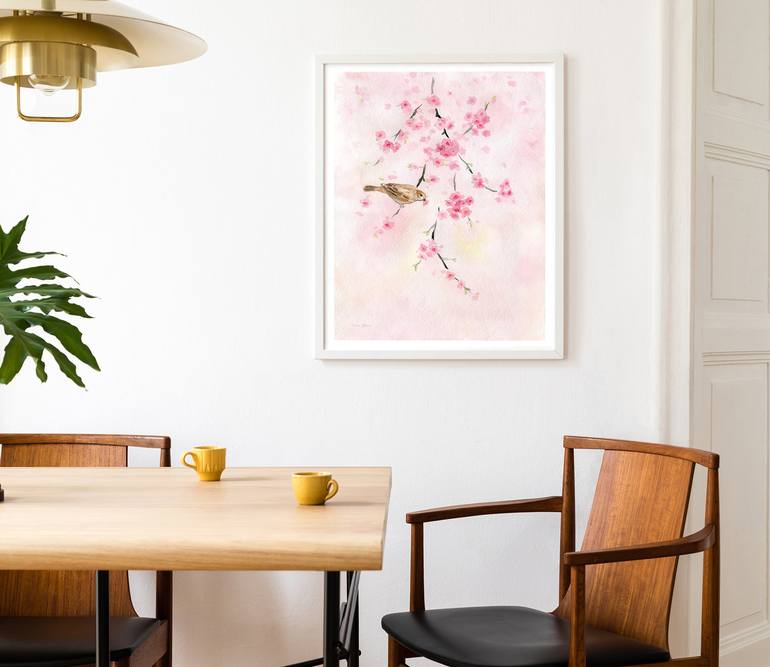 Original Expressionism Floral Painting by Tina Zhou