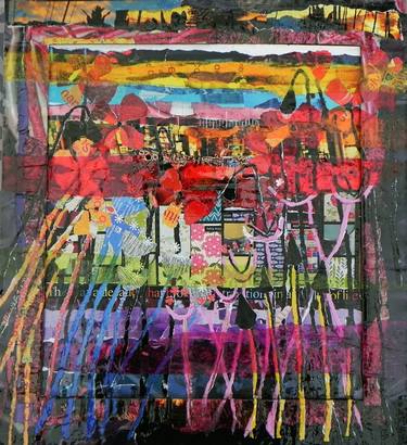 Print of Abstract Garden Collage by Danielle Vaughan