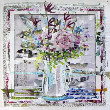 Print of Figurative Floral Collage by Danielle Vaughan