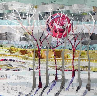 Print of Expressionism Landscape Collage by Danielle Vaughan
