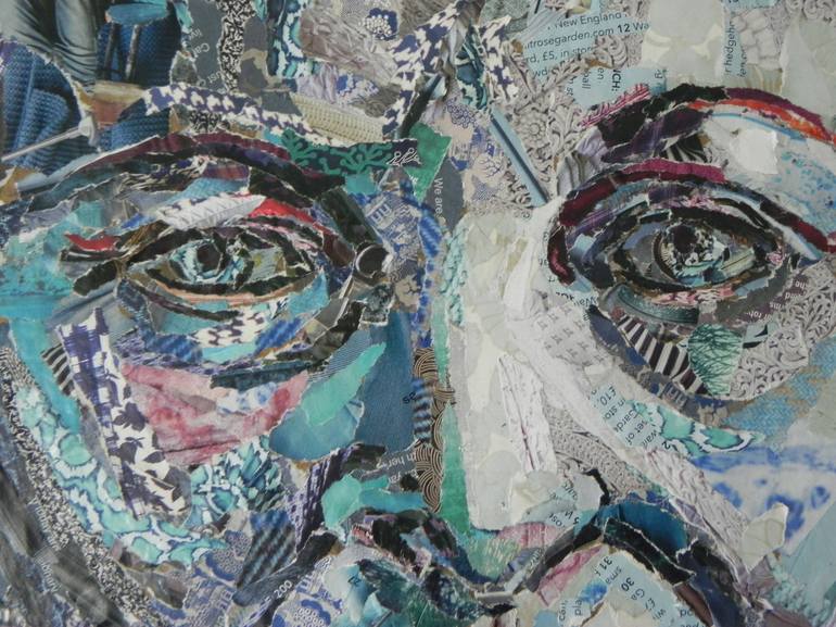 Original Figurative Pop Culture/Celebrity Collage by Danielle Vaughan