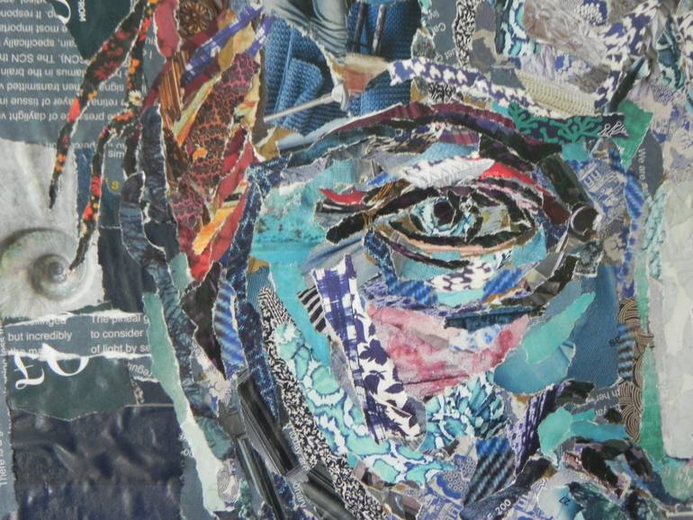 Original Figurative Pop Culture/Celebrity Collage by Danielle Vaughan