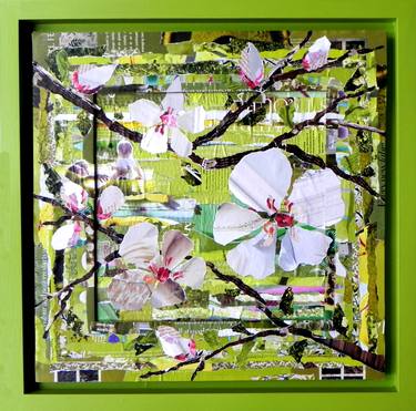 Print of Floral Collage by Danielle Vaughan