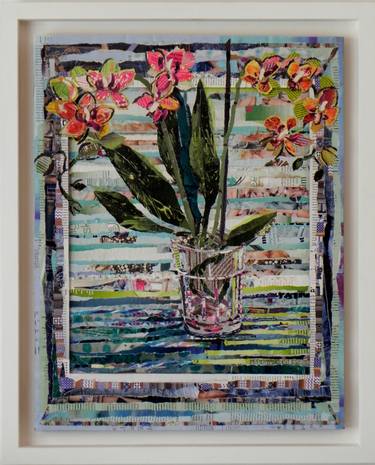 Original Floral Collage by Danielle Vaughan