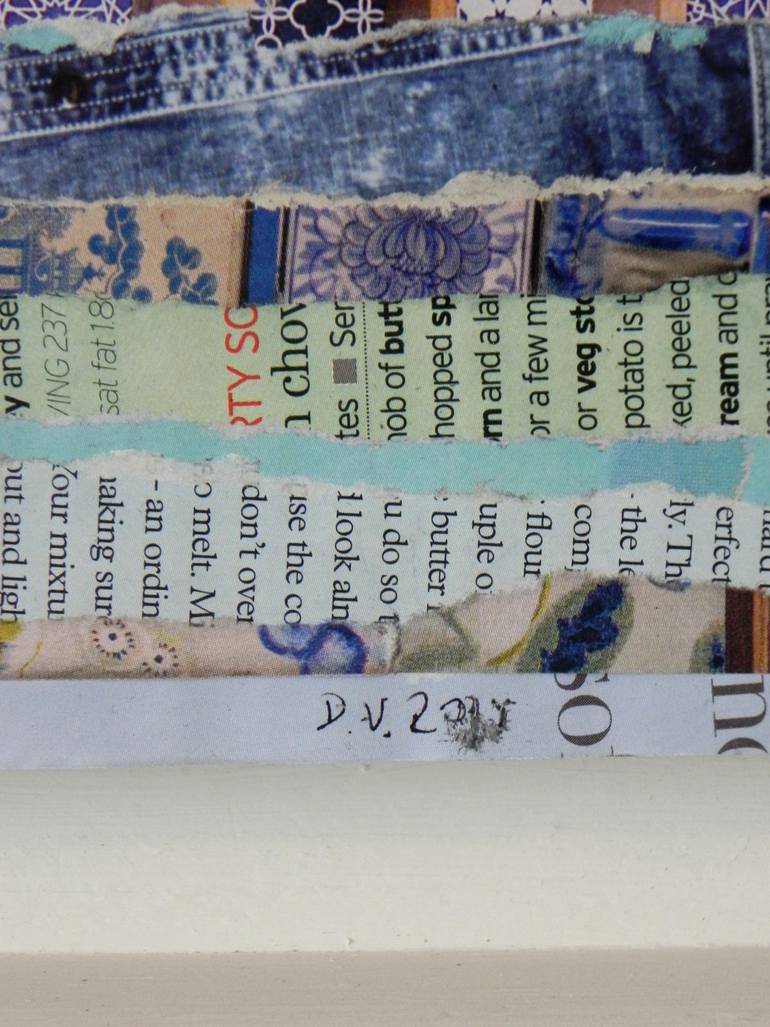 Original Figurative Floral Collage by Danielle Vaughan