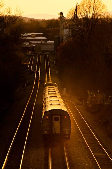 Original Train Photography by George Hamlin