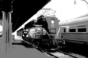 Original Train Photography by George Hamlin