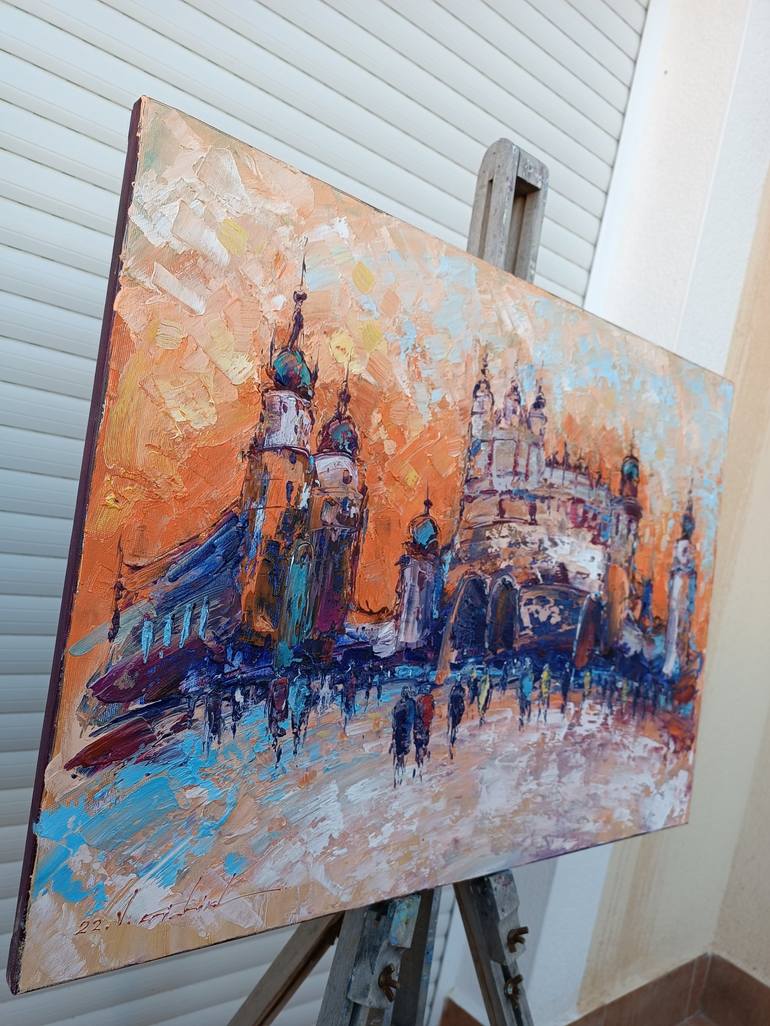 Original Impressionism Cities Painting by Victor Fridrikh