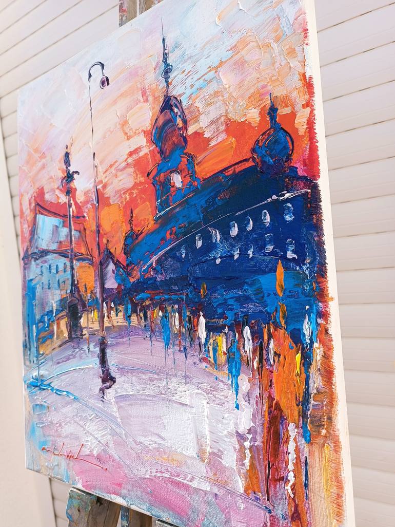 Original Impressionism Cities Painting by Victor Fridrikh