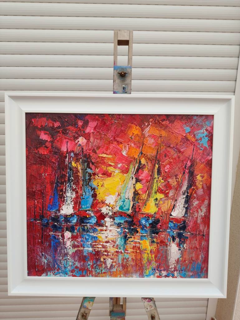 Original Abstract Painting by Victor Fridrikh