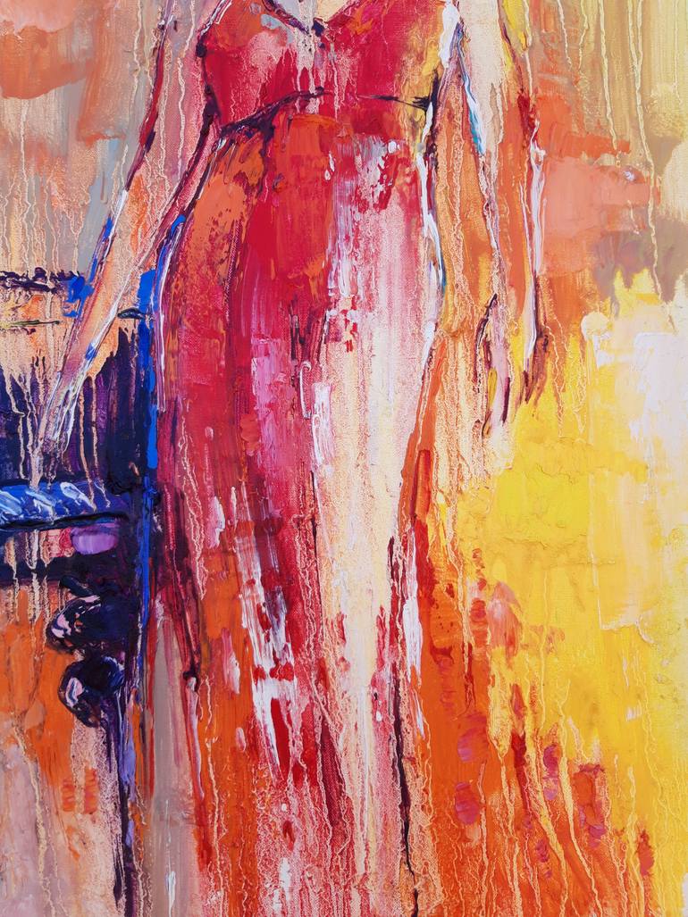 Original Expressionism Women Painting by Victor Fridrikh