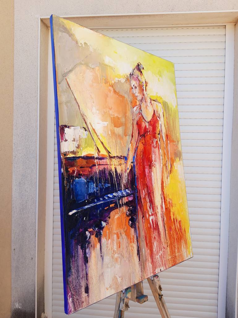 Original Expressionism Women Painting by Victor Fridrikh
