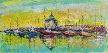 Print of Boat Paintings by Victor Fridrikh
