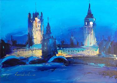 Print of Impressionism Cities Paintings by Victor Fridrikh