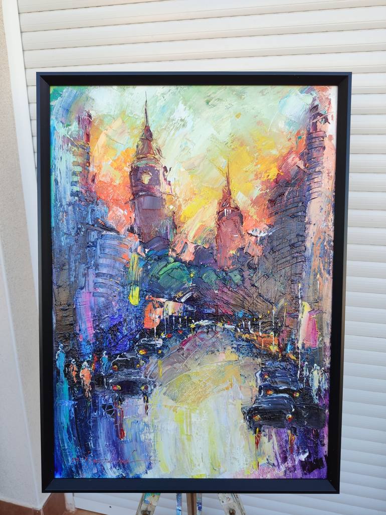 Original Cities Painting by Victor Fridrikh