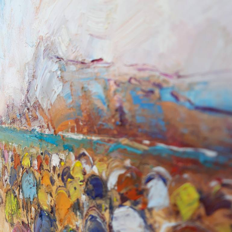 Original Impressionism Beach Painting by Victor Fridrikh