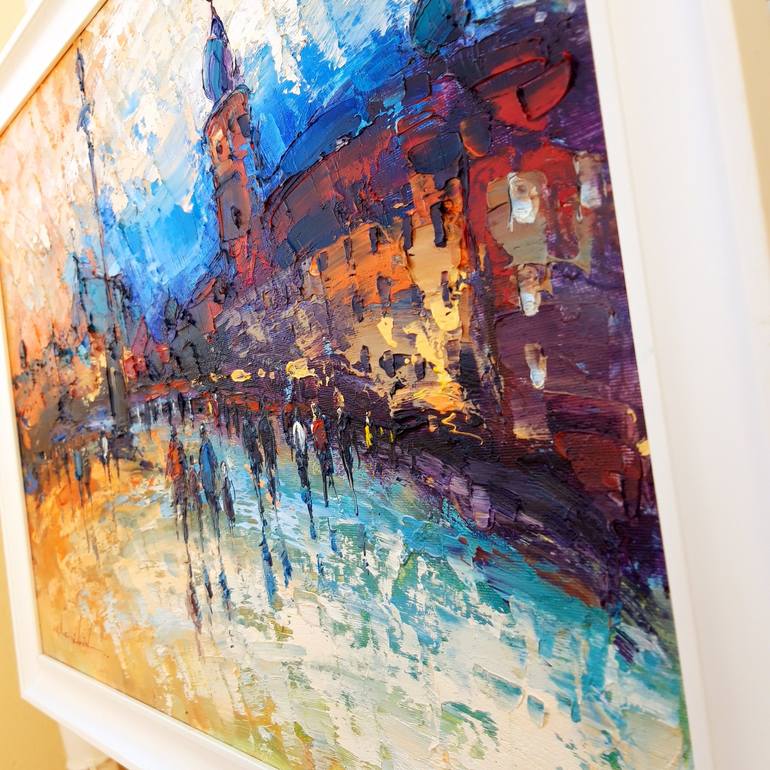 Original Impressionism Cities Painting by Victor Fridrikh