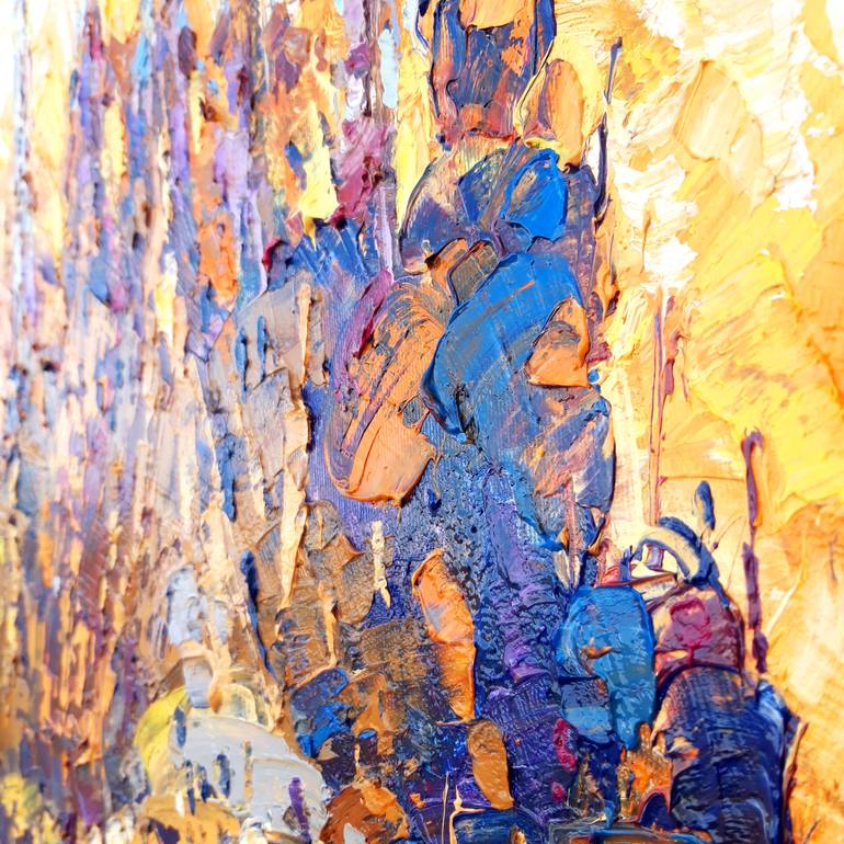 Original Impressionism Cities Painting by Victor Fridrikh