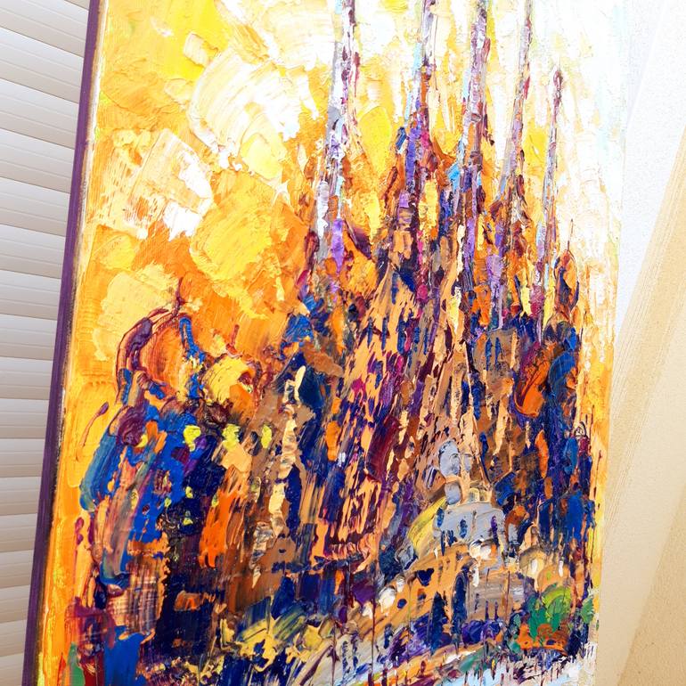 Original Impressionism Cities Painting by Victor Fridrikh