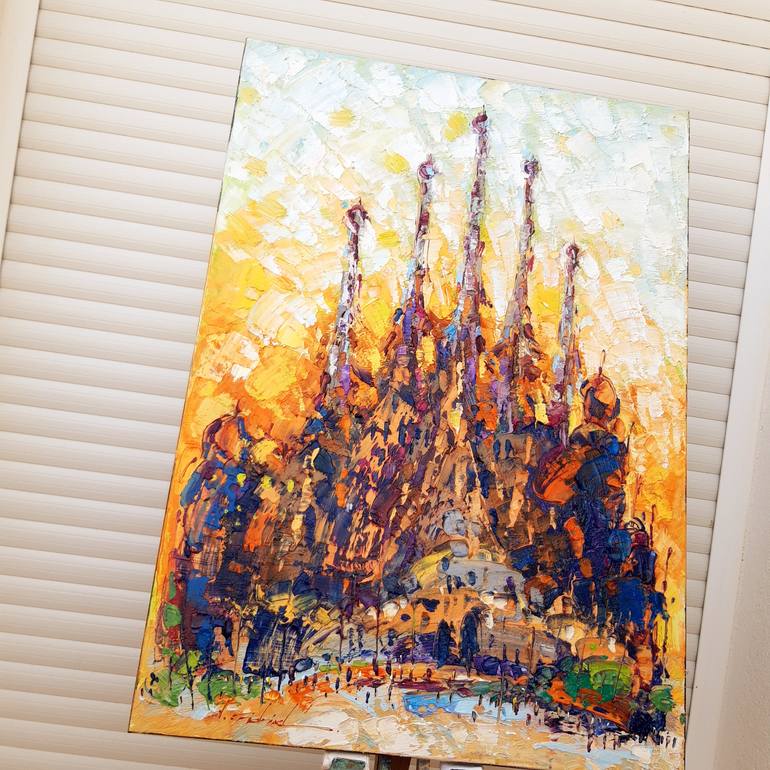 Original Impressionism Cities Painting by Victor Fridrikh