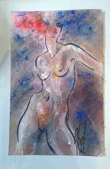Original Nude Painting by Abel Sculpture