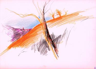 Original Landscape Drawings by Solvej Solvej