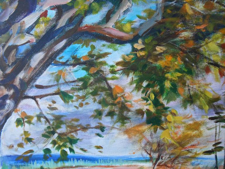 Original Figurative Landscape Painting by Solvej Solvej