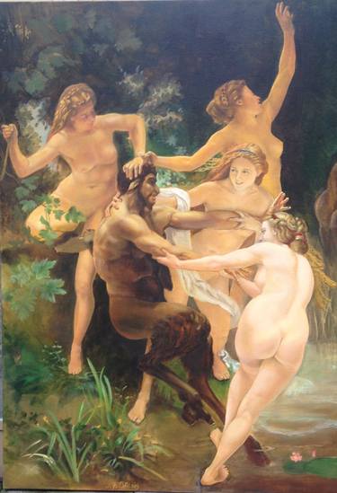 Original Figurative Nude Paintings by Loretta Beatrice Galli