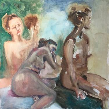 Original Expressionism Nude Paintings by Hella Kalkus