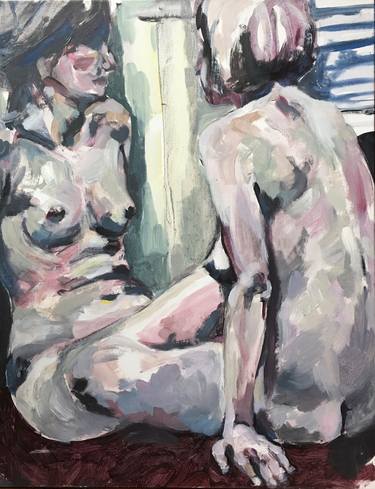 Original Figurative Nude Paintings by Hella Kalkus