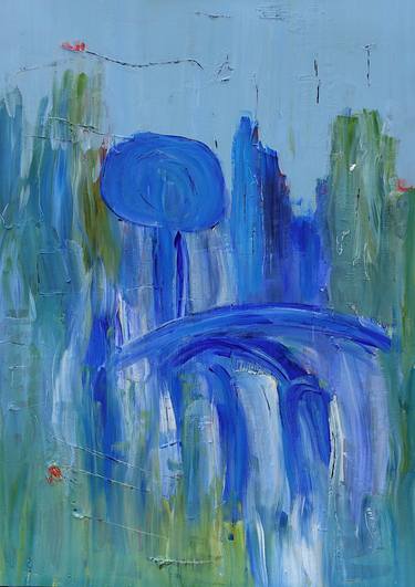Original Abstract Expressionism Abstract Painting by Brigitte Emsermann