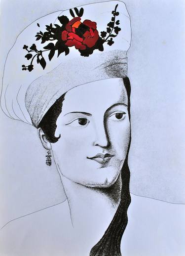 Print of Portraiture Culture Drawings by Arzu Demirkaya