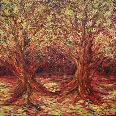 Print of Abstract Expressionism Tree Paintings by Ignacio Alvar-Thomas