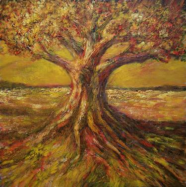 Print of Expressionism Tree Paintings by Ignacio Alvar-Thomas