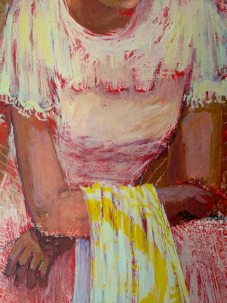 Original Art Deco Women Painting by Albane De Saint Remy