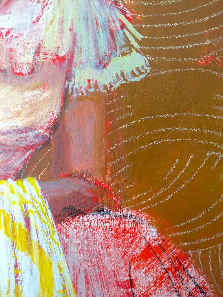 Original Art Deco Women Painting by Albane De Saint Remy