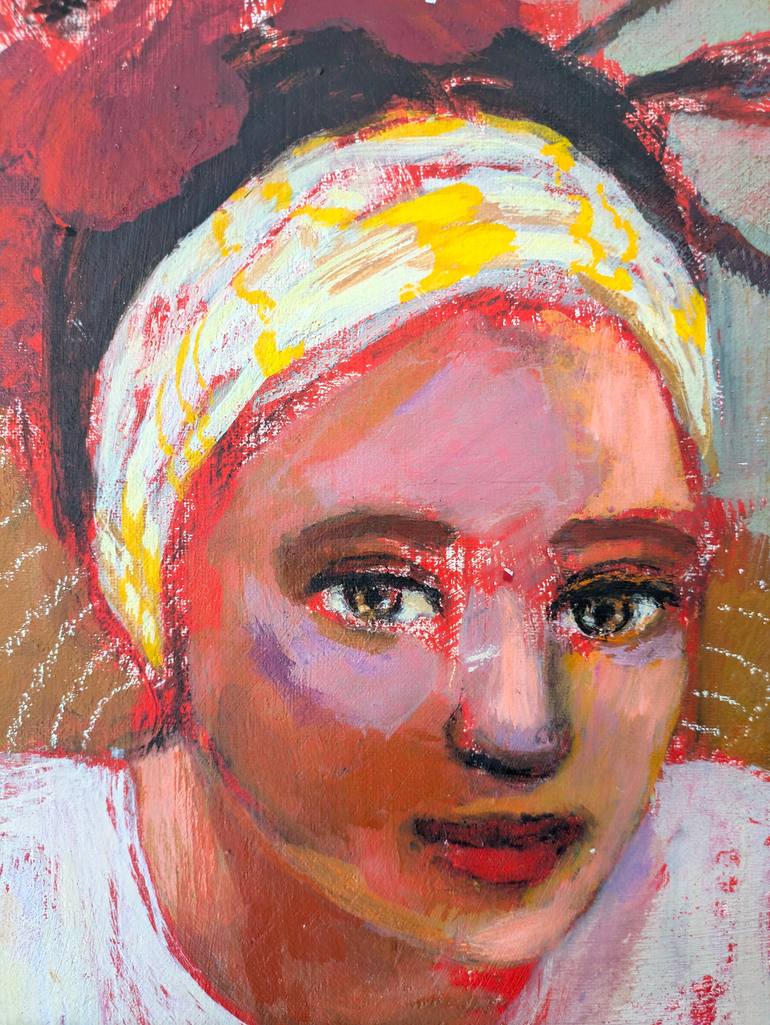 Original Art Deco Women Painting by Albane De Saint Remy