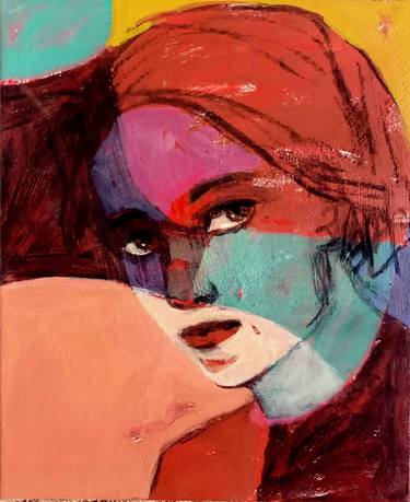 Original Art Deco Women Paintings by Albane De Saint Remy
