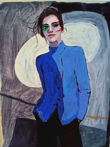 Original Contemporary Women Mixed Media by Albane De Saint Remy