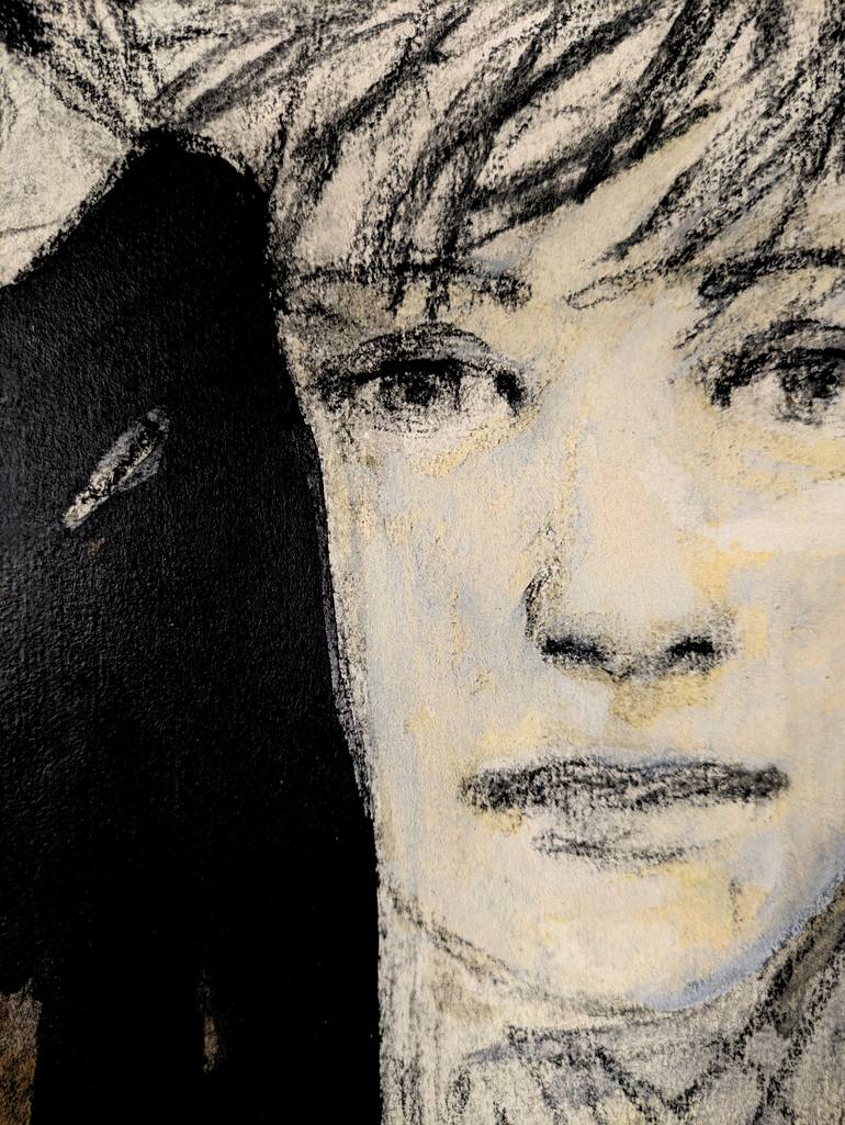 Original Black & White People Mixed Media by Albane De Saint Remy