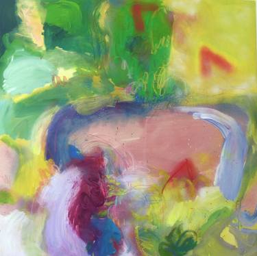 Original Abstract Garden Paintings by Emilie Rondeau